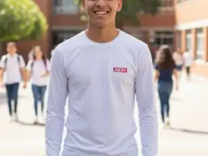 Camiseta Branca manga longa SESI